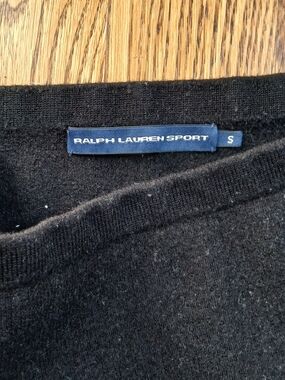 Ralph Lauren Sport Black Knit Top